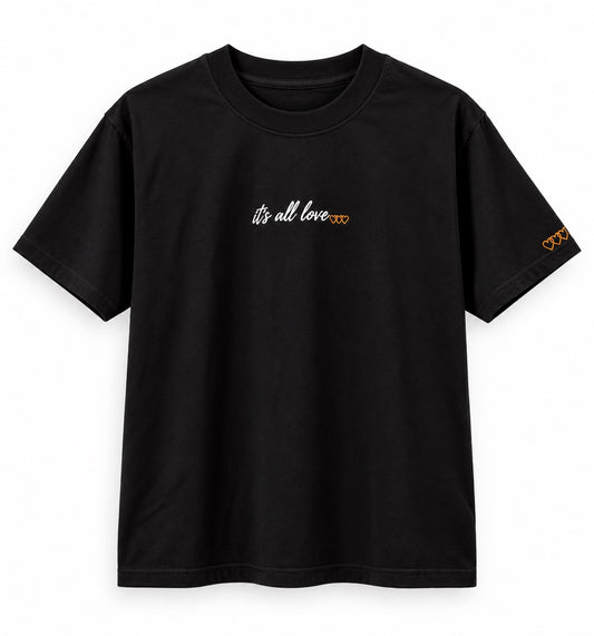 it’s all love… tee - Black — front