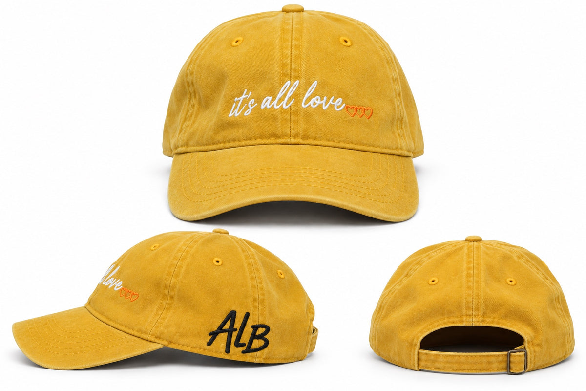 it’s all love… dad hat - Washed Mustard — all-views