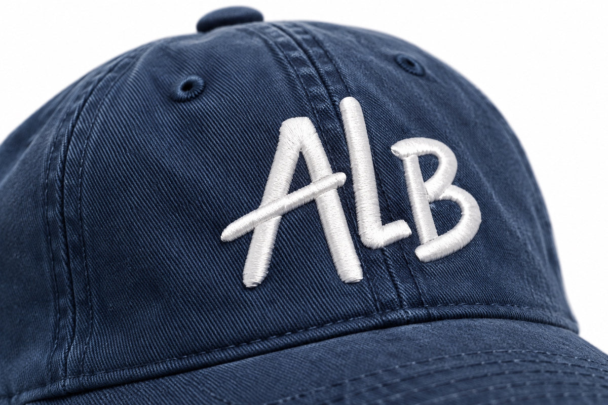 Close-up of white ALB front embroidery